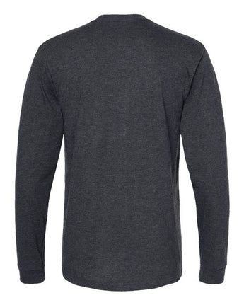 Pretreated Tultex 291 Unisex Heavyweight Jersey Long Sleeve T-Shirt - Heather Graphite - Back