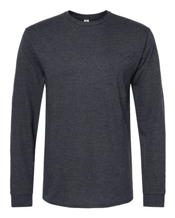 Pretreated Tultex 291 Unisex Heavyweight Jersey Long Sleeve T-Shirt - Heather Graphite