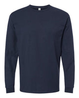 Pretreated Tultex 291 Unisex Heavyweight Jersey Long Sleeve T-Shirt - Navy