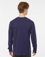 Pretreated Tultex 291 Unisex Heavyweight Jersey Long Sleeve T-Shirt - Inked India - On Model - Back