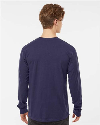 Pretreated Tultex 291 Unisex Heavyweight Jersey Long Sleeve T-Shirt - Inked India - On Model - Back