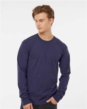 Pretreated Tultex 291 Unisex Heavyweight Jersey Long Sleeve T-Shirt - Inked India - On Model