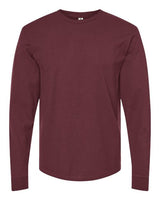 Pretreated Tultex 291 Unisex Heavyweight Jersey Long Sleeve T-Shirt - Burgundy