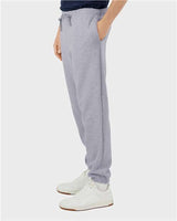 Pretreated American Apparel RF491 Unisex ReFlex Fleece Sweatpants - Heather Grey - On Model - Side