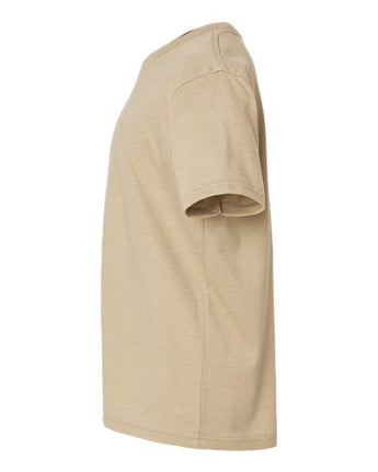Pretreated Next Level 3312 Youth CVC Tee - Heather Tan - Side