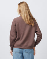 Pretreated Enza 31179 Ladies Boxy Half Zip Fleece - Java - Back