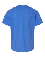 Pretreated Gildan 64000BCVC Softstyle CVC Youth T-Shirt - Royal Mist - Back