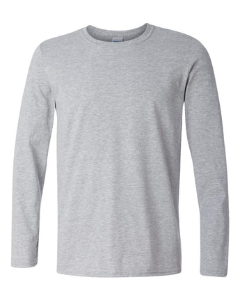 Pretreated Gildan 64400 Unisex Softstyle Unisex Long Sleeve T-Shirt - Sport Grey