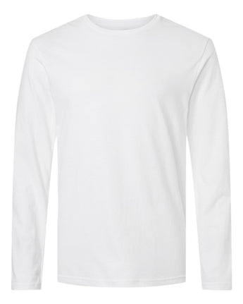 Pretreated Gildan 64400 Unisex Softstyle Unisex Long Sleeve T-Shirt - White