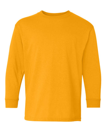 Pretreated Gildan 5400B Youth Heavy Cotton Long Sleeve T-Shirt - Gold