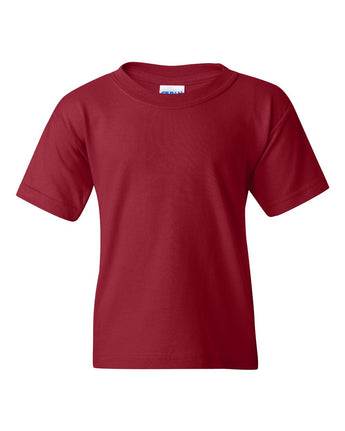 Pretreated Gildan 5000B Youth Heavy Cotton T-Shirt - Garnet