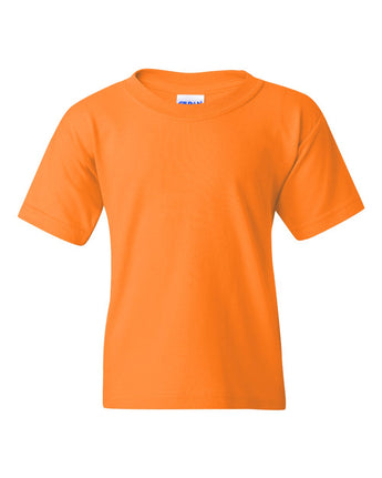Pretreated Gildan 5000B Youth Heavy Cotton T-Shirt - Tennessee Orange