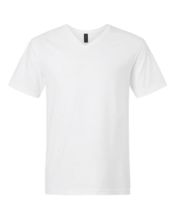 Pretreated Gildan 64V00 Softstyle V-Neck T-Shirt - White