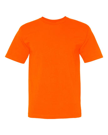 Pretreated Bayside 5040 Unisex USA-Made Midweight T-Shirt - Bright Orange