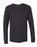 Pretreated BELLA+CANVAS 3501CVC Heather CVC Long Sleeve Tee - Black Heather