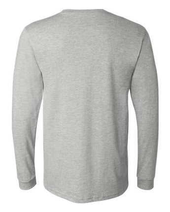 Pretreated BELLA+CANVAS 3501CVC Heather CVC Long Sleeve Tee - Athletic Heather - Back