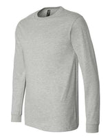 Pretreated BELLA+CANVAS 3501CVC Heather CVC Long Sleeve Tee - Athletic Heather - Side