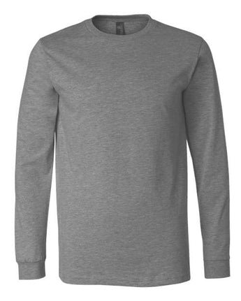 Pretreated BELLA+CANVAS 3501CVC Heather CVC Long Sleeve Tee - Deep Heather