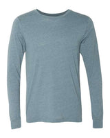 Pretreated BELLA+CANVAS 3501CVC Heather CVC Long Sleeve Tee - Heather Slate