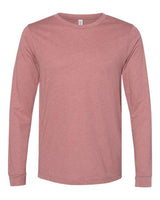 Pretreated BELLA+CANVAS 3501CVC Heather CVC Long Sleeve Tee - Heather Mauve