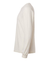 Pretreated BELLA+CANVAS 3501CVC Heather CVC Long Sleeve Tee - Heather Natural - Side