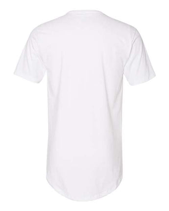 Pretreated Next Level 3602 Unisex Cotton Long Body Tee - White - Back