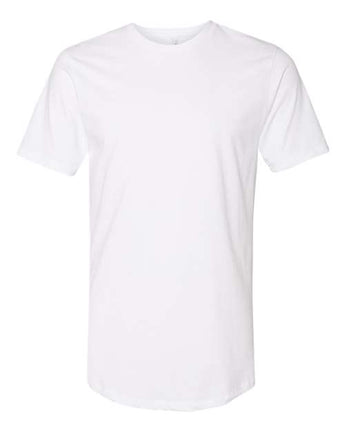 Pretreated Next Level 3602 Unisex Cotton Long Body Tee - White