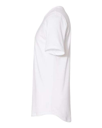 Pretreated Next Level 3602 Unisex Cotton Long Body Tee - White - Side