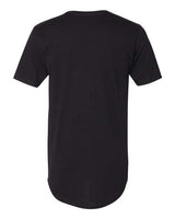 Pretreated Next Level 3602 Unisex Cotton Long Body Tee - Black - Back