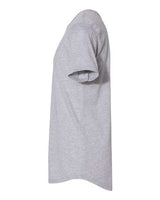 Pretreated Next Level 3602 Unisex Cotton Long Body Tee - Heather Grey - Side