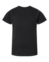 Pretreated LAT 6101 Youth Fine Jersey Tee - Black