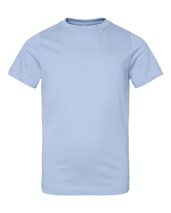 Pretreated LAT 6101 Youth Fine Jersey Tee - Light Blue