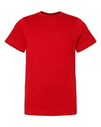 Pretreated LAT 6101 Youth Fine Jersey Tee - Red