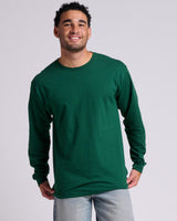 Pretreated JERZEES 363L Classics Unisex Long Sleeve T-Shirt - Forest Green