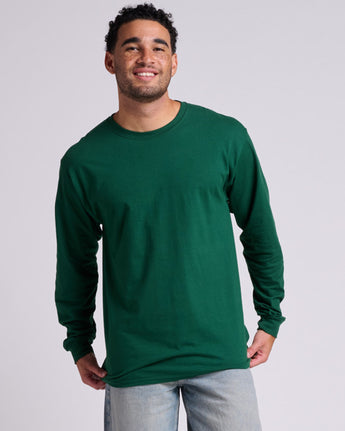 Pretreated JERZEES 363L Classics Unisex Long Sleeve T-Shirt - Forest Green
