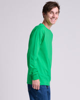 Pretreated JERZEES 363L Classics Unisex Long Sleeve T-Shirt - Kelly - Side