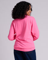 Pretreated JERZEES 363L Classics Unisex Long Sleeve T-Shirt - Neon Pink - Back