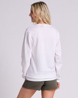 Pretreated JERZEES 363L Classics Unisex Long Sleeve T-Shirt - White - Back
