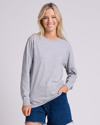 Pretreated JERZEES 363L Classics Unisex Long Sleeve T-Shirt - Athletic Heather
