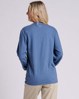 Pretreated JERZEES 363L Classics Unisex Long Sleeve T-Shirt - Denim - Back