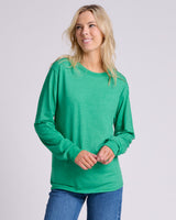 Pretreated JERZEES 363L Classics Unisex Long Sleeve T-Shirt - Retro Heather Green