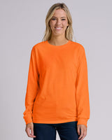 Pretreated JERZEES 363L Classics Unisex Long Sleeve T-Shirt - Safety Orange