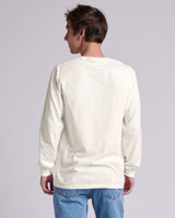 Pretreated JERZEES 363L Classics Unisex Long Sleeve T-Shirt - Sweet Cream Heather - Back