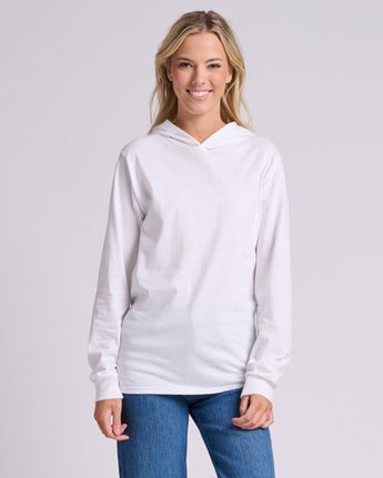 Pretreated JERZEES 363LH Classics Unisex Jersey Hood - White