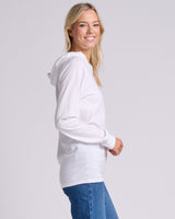 Pretreated JERZEES 363LH Classics Unisex Jersey Hood - White - Side