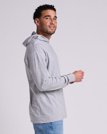 Pretreated JERZEES 363LH Classics Unisex Jersey Hood - Athletic Heather - Side