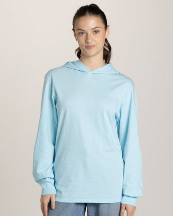 Pretreated JERZEES 363LH Classics Unisex Jersey Hood - Breezy Blue
