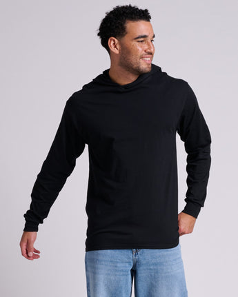 Pretreated JERZEES 363LH Classics Unisex Jersey Hood - Black Ink