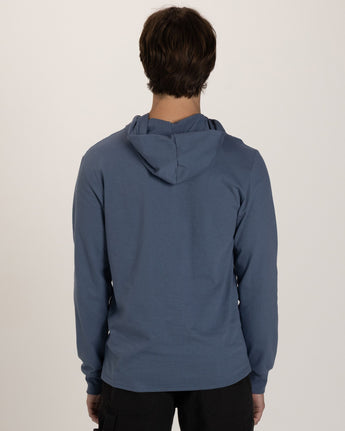 Pretreated JERZEES 363LH Classics Unisex Jersey Hood - Denim - Back