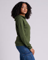 Pretreated JERZEES 363LH Classics Unisex Jersey Hood - Military Green - Side